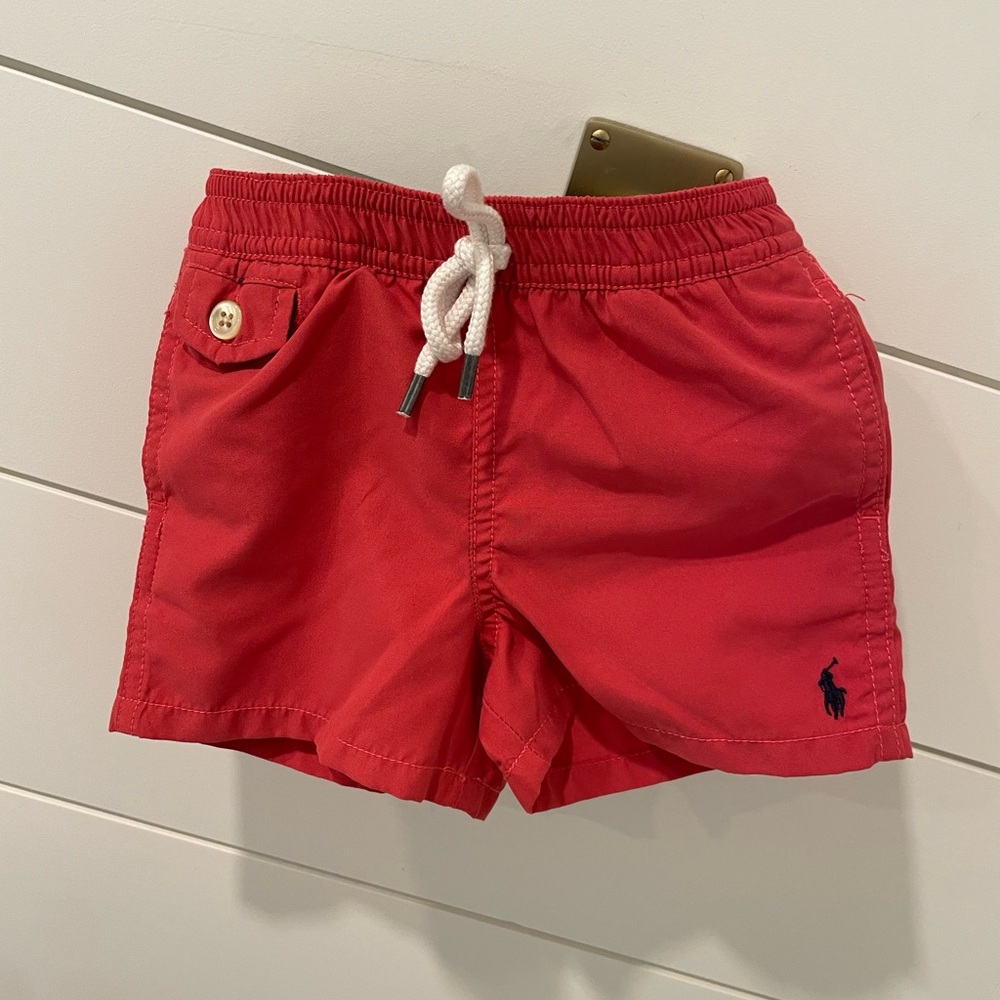 Ralph Lauren Red Quick-Dry Shorts Elastic Waistband